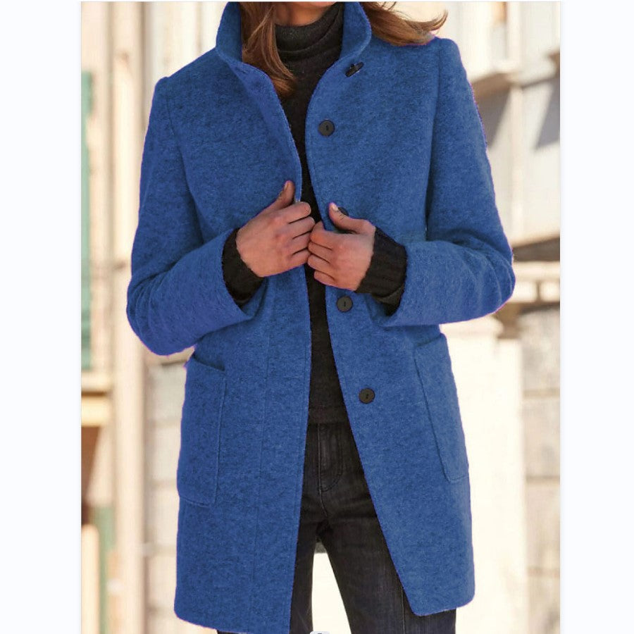 Manteau col cheminée chic et chaud