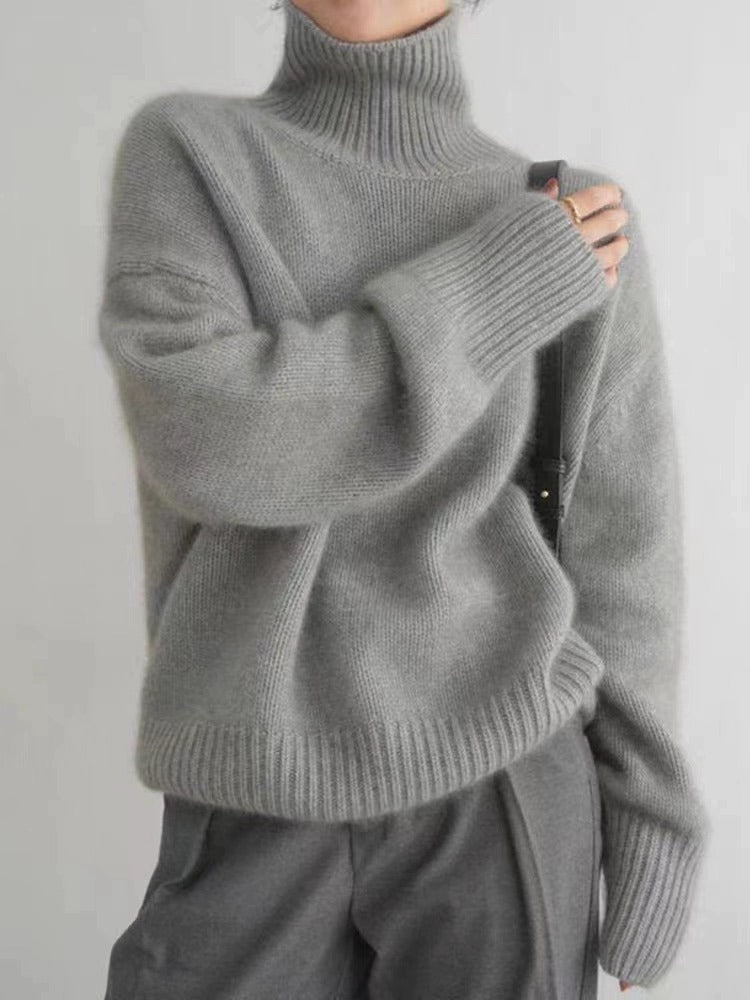 Pull Cachemire Col Roulé