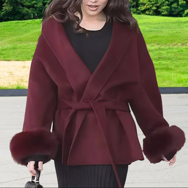 Veste glamour fourrure