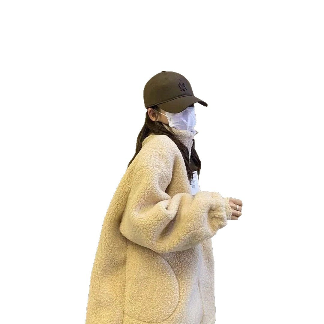 Veste teddy oversize – Douceur cocoon pour l’hiver