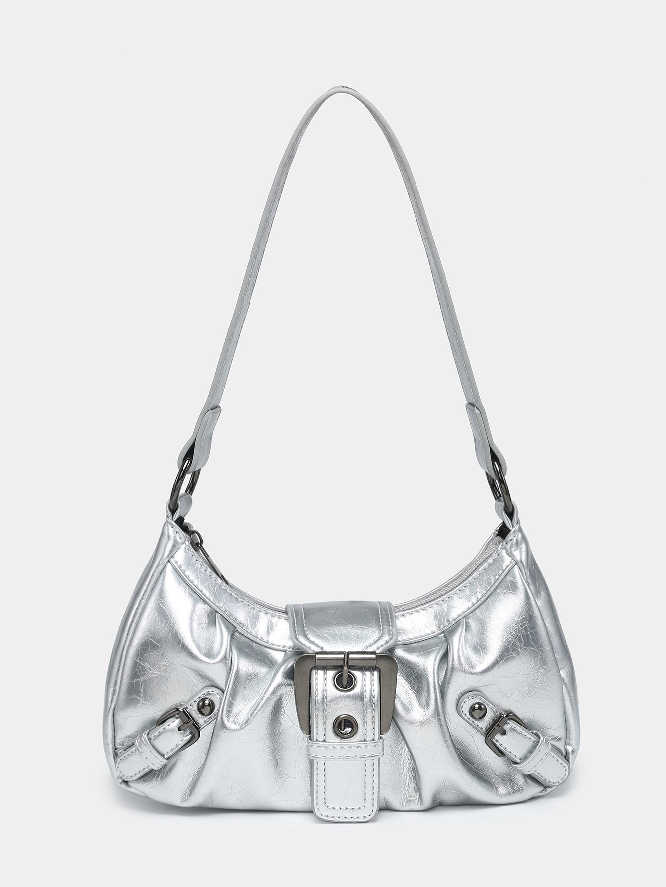 Sac baguette rétro – Boucle statement et allure vintage
