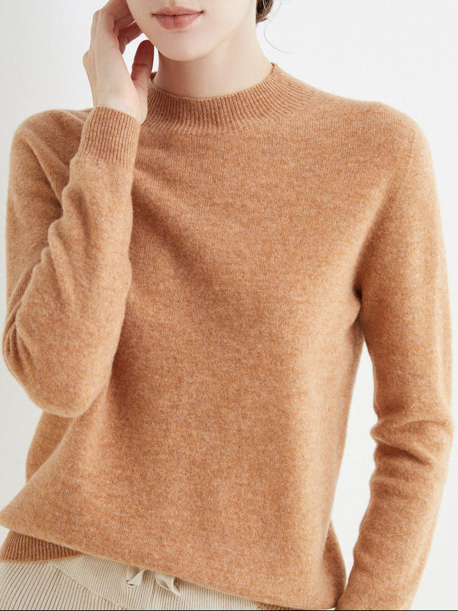 Pull en laine col montant chic et confortable