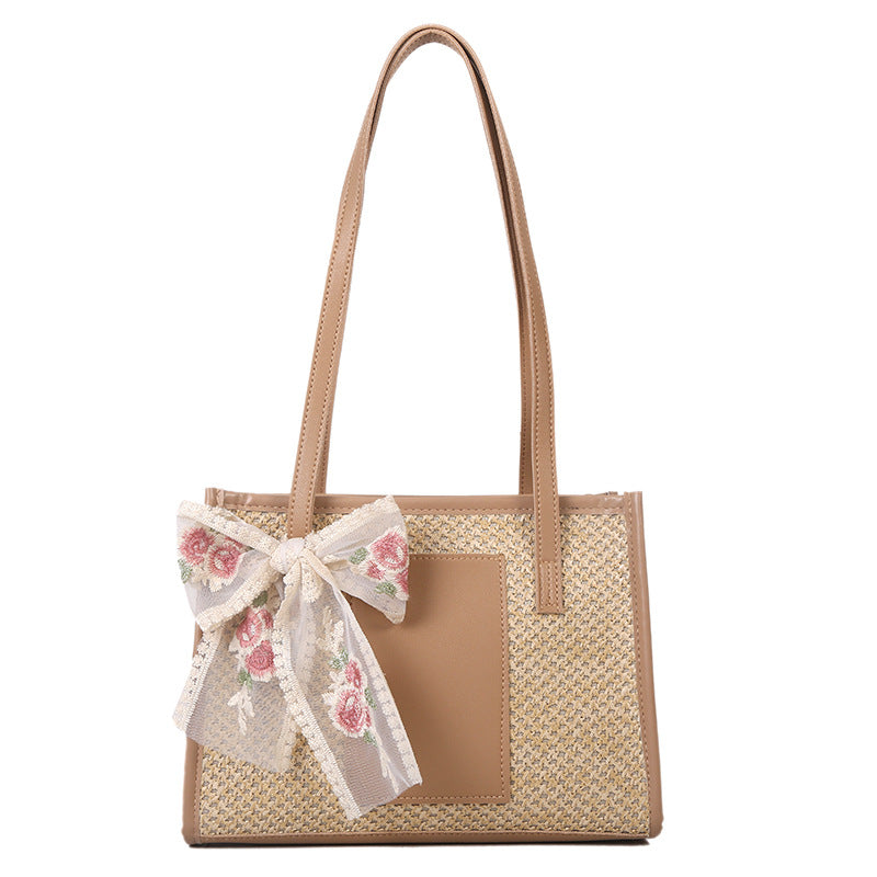Sac Shopper Tissé Texture Raffinée