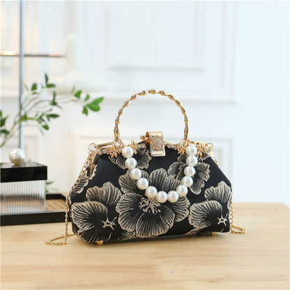 Sac Perle Souple Poignées Courtes