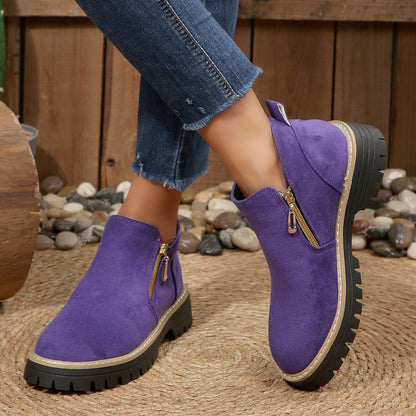 Chelsea Boots Zip Latéral Semelle Crantée