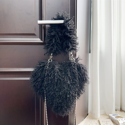 Sac Cœur Peluche Tendre Luxe