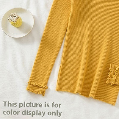 Pull côtelé à col montant – Coupe ajustée et allure chic