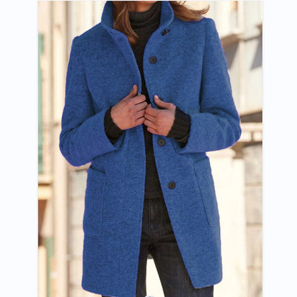 Manteau col cheminée chic et chaud