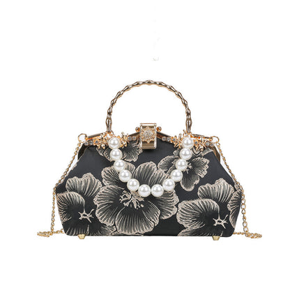 Sac Perle Souple Poignées Courtes