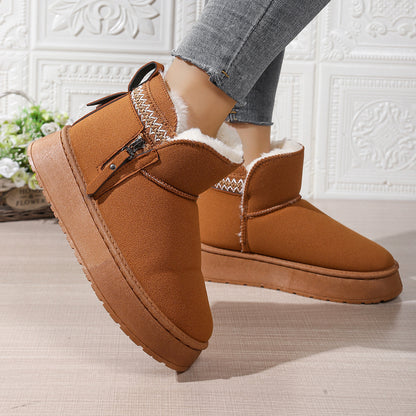 Bottines fourrées – Plateforme cosy pour l’hiver