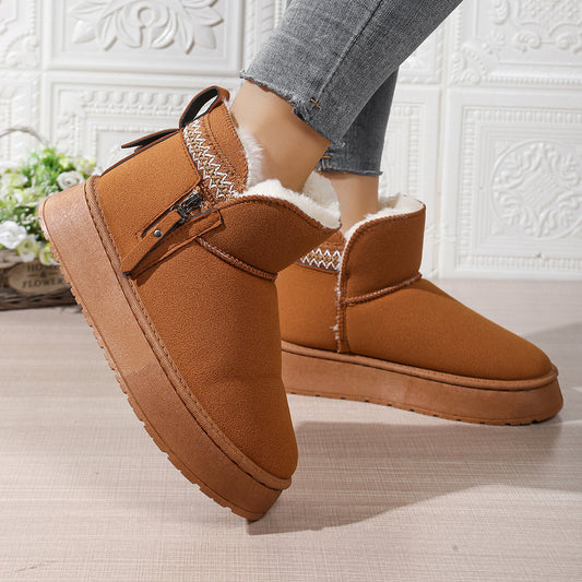 Bottines fourrées – Plateforme cosy pour l’hiver