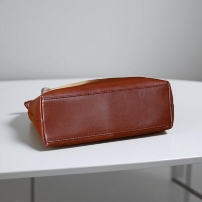 Sac Hobo Effet Laqué Brillant Souple