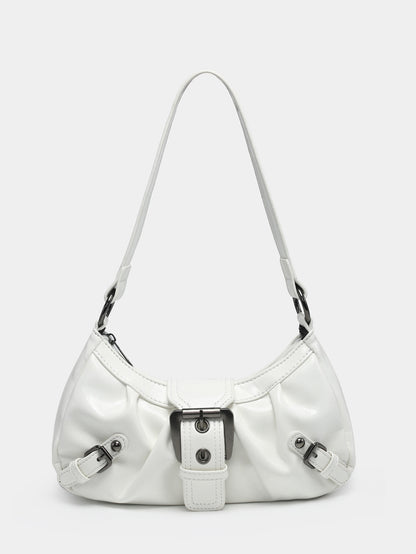 Sac baguette rétro – Boucle statement et allure vintage