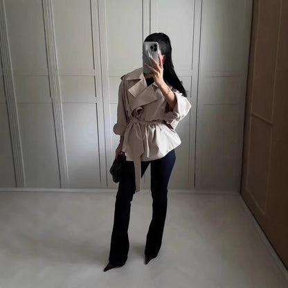 New Fashion Personality Women's Windbreaker Coat