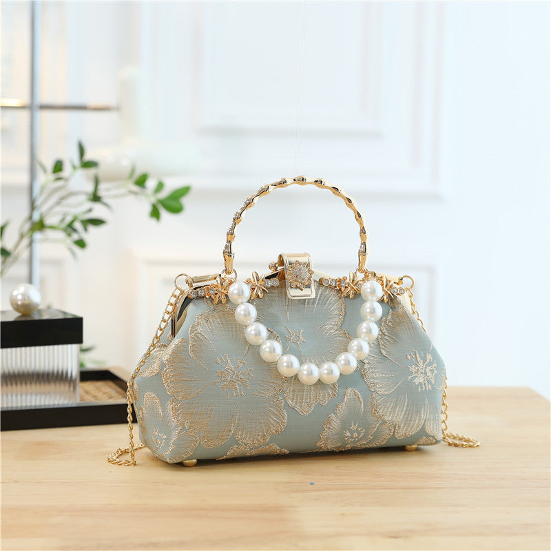 Sac Perle Souple Poignées Courtes