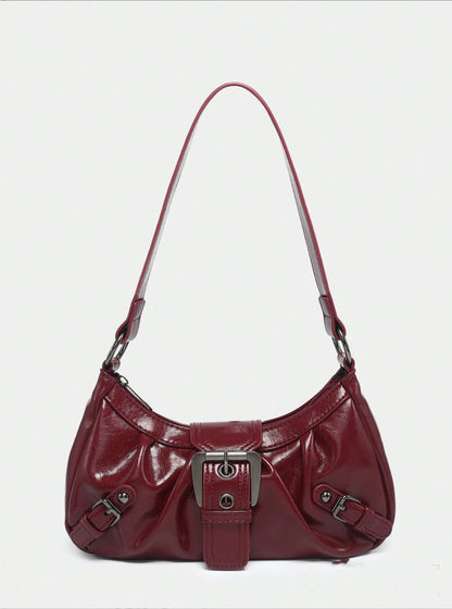 Sac baguette rétro – Boucle statement et allure vintage