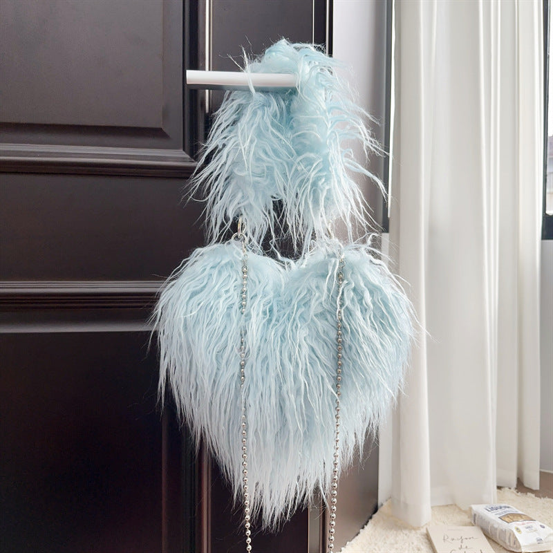 Sac Cœur Peluche Tendre Luxe