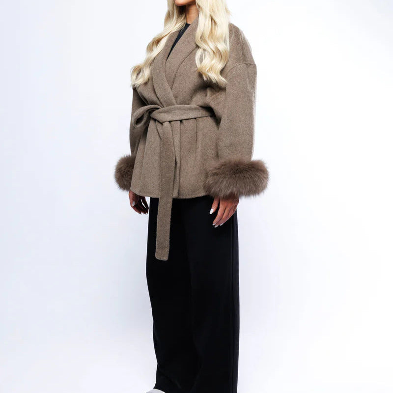 Veste glamour fourrure