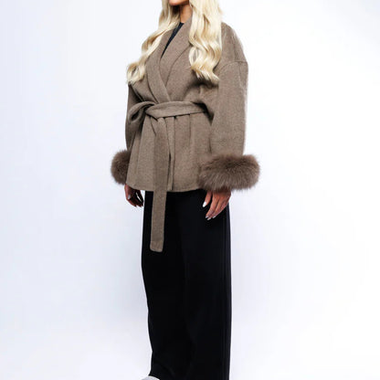 Veste glamour fourrure