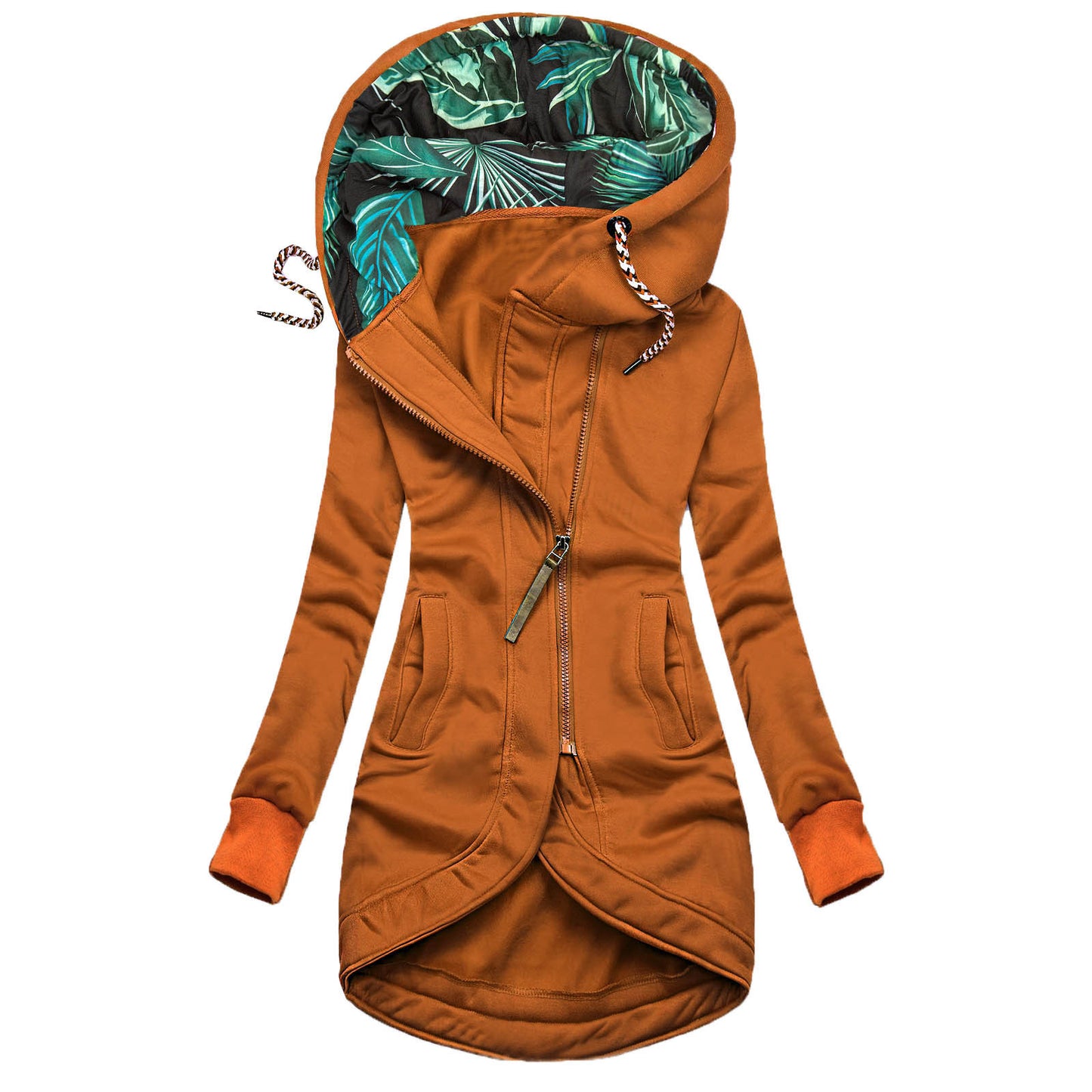 Veste à Capuche à Manches Longues