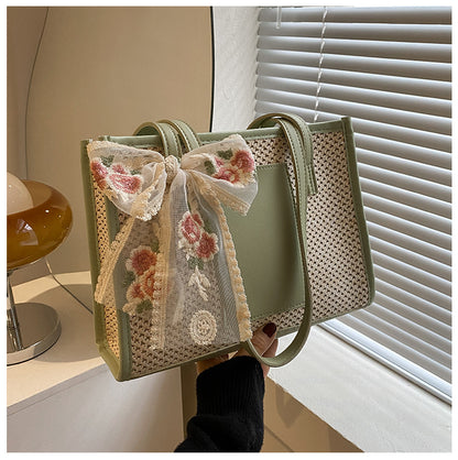Sac Shopper Tissé Texture Raffinée
