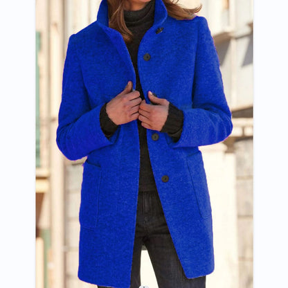 Manteau col cheminée chic et chaud