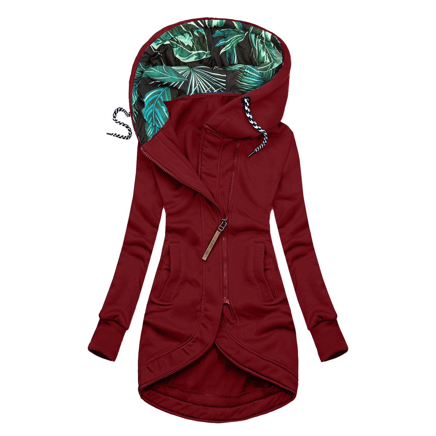 Veste à Capuche à Manches Longues