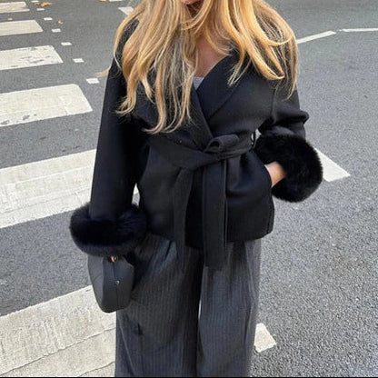 Veste glamour fourrure