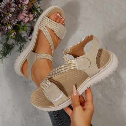 Sandales Plateforme à Brides Croisées