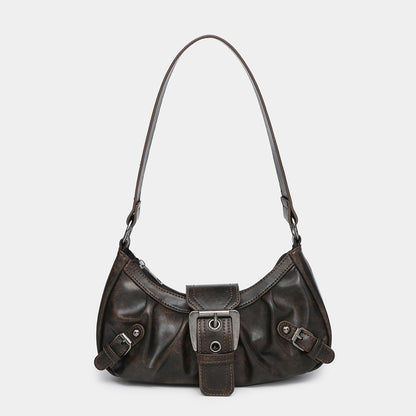 Sac baguette rétro – Boucle statement et allure vintage
