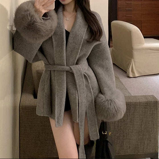 Veste glamour fourrure