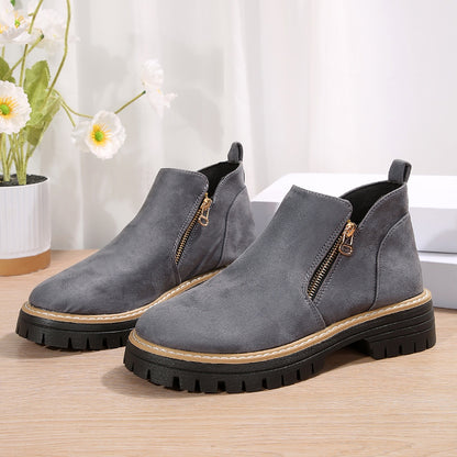 Chelsea Boots Zip Latéral Semelle Crantée