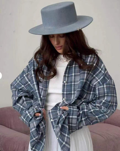 Chemise à carreaux oversize – Style casual et tendance