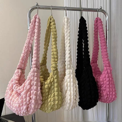 Sac cabas en maille – Effet doudou et style tendance