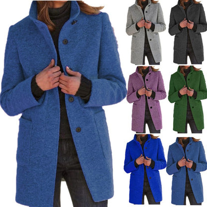 Manteau col cheminée chic et chaud