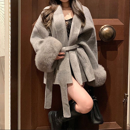 Veste glamour fourrure